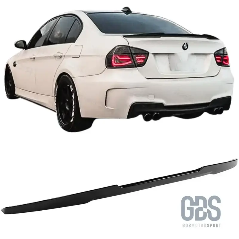 Becquet Aileron de Coffre Arrière Look M Performance Noir Brillant BMW Série 3 E90 Berline