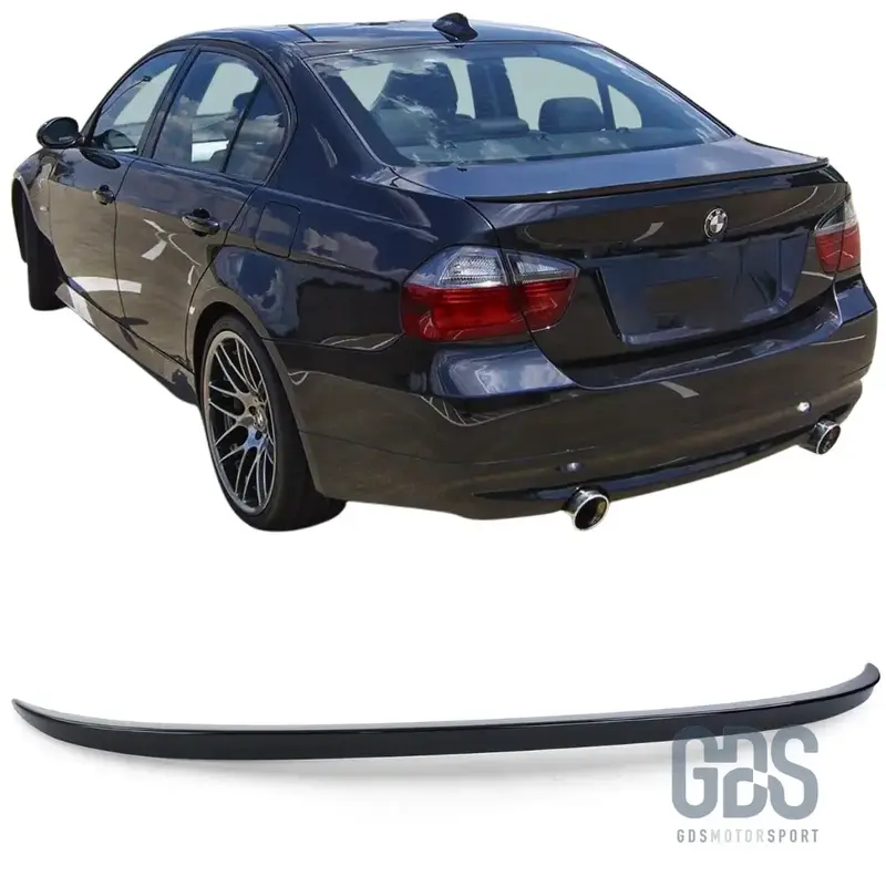 Becquet Aileron de Coffre Malle Arrière Fin Type M3 Noir Brillant BMW Série 3 E90 Berline