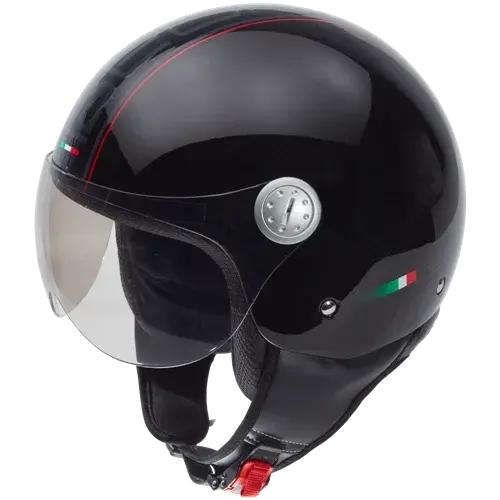 BEON DESIGN B-100E Jet Motorhelm M Glans Zwart - Nieuw
