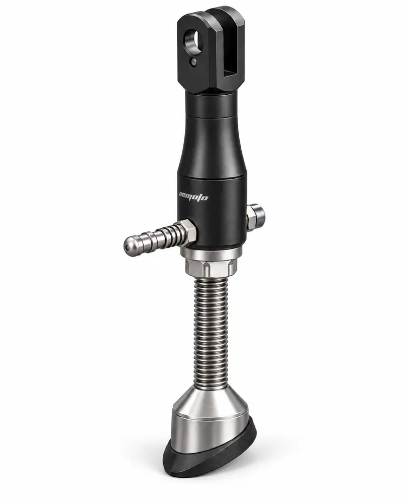 Béquille CNC réglable 14 à 18 cm pour moto rabaissée — NEMOTO — Honda Monkey 125, Dax 125, Grom / MSX