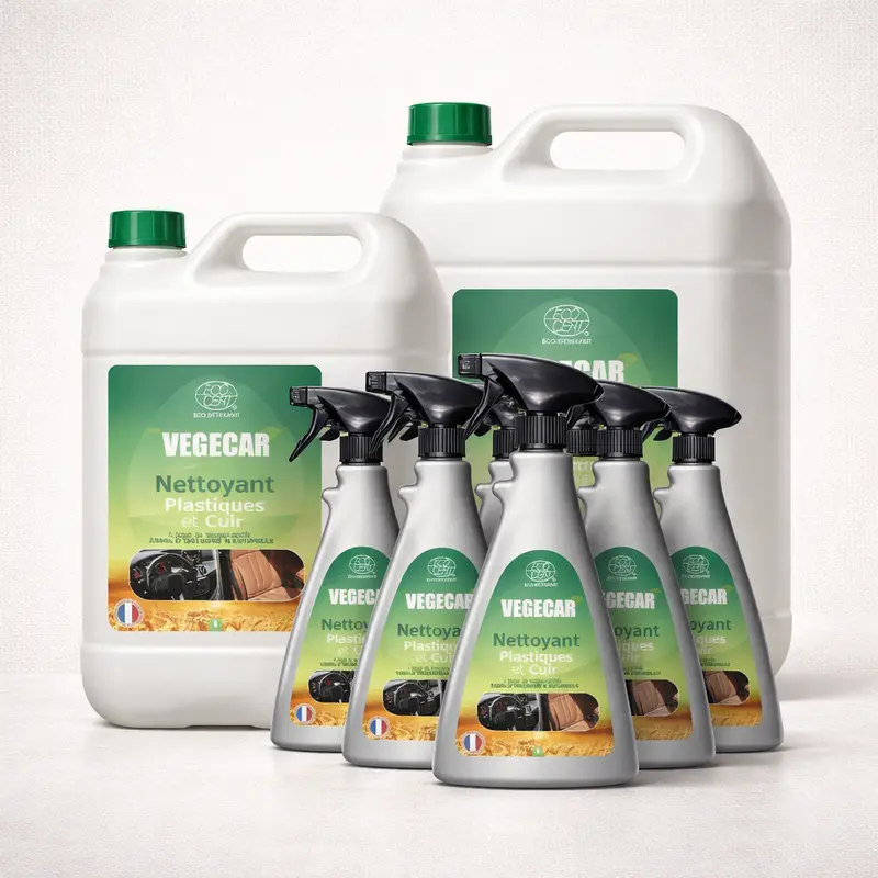 BIO ATTITUDE VEGECAR ECOCERT – Nettoyant plastique cuir intérieur auto 99% naturel