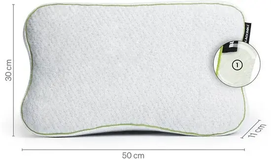 BLACKROLL Oreiller de récupération 50x30 cm Gris - Outlet Retours