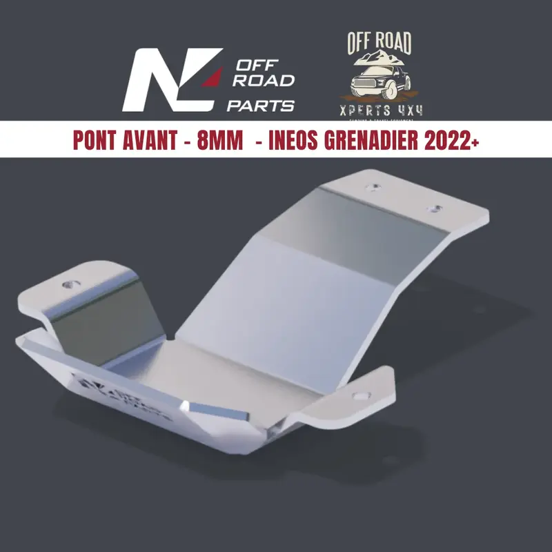Blindage Pont Avant N4-Offroad Ineos Grenadier 2022+ - Aluminium 8mm