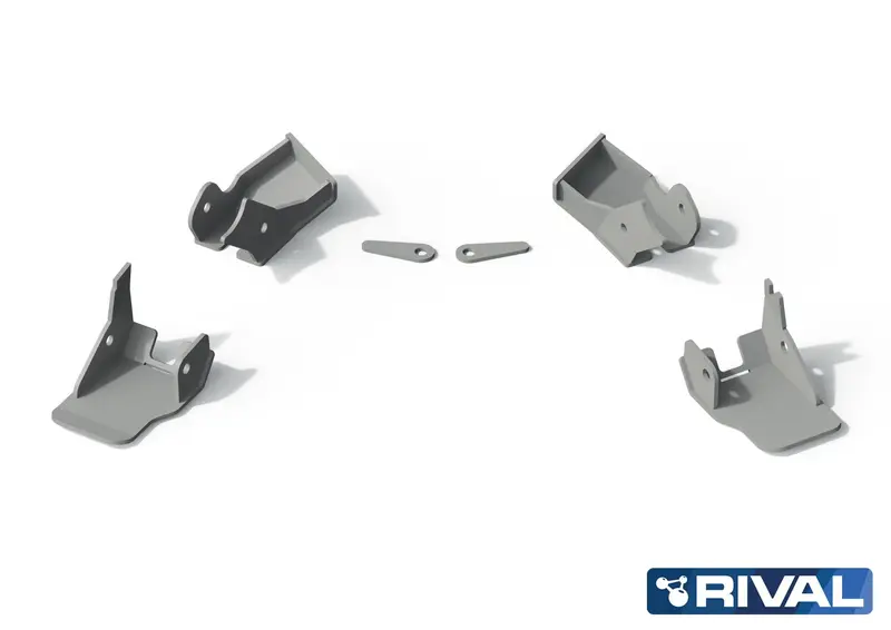 Blindage triangles Jeep Wrangler 2018–2021 en aluminium 6 mm – RIVAL 4X4