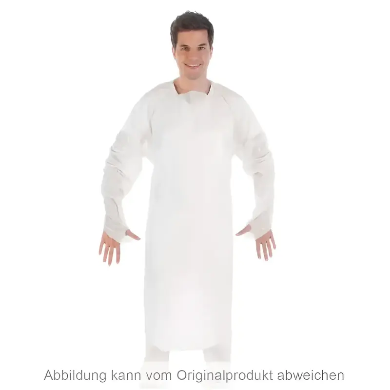 Blouse d’examen Hygostar avec trou pouce CPE 25 pièces