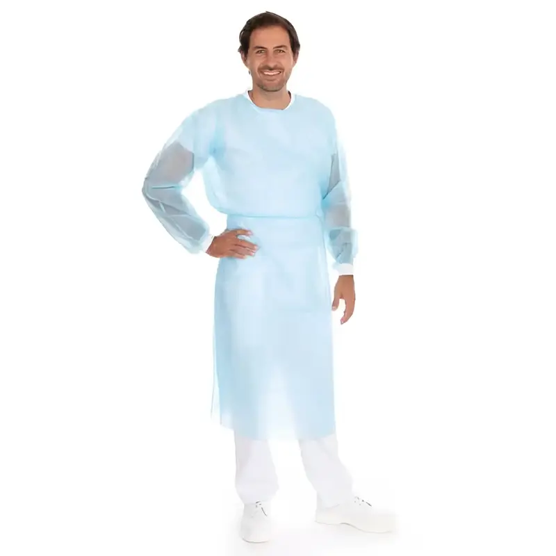 Blouse Hygostar PP, PE partiellement laminée avec bande de cou 10 pièces