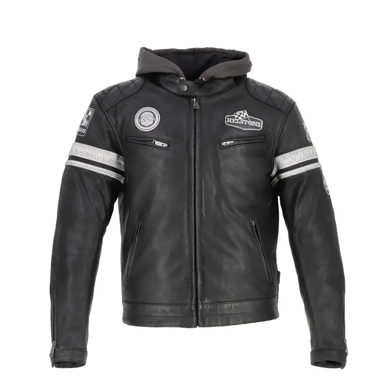 BLOUSON CUIR HELSTONS RIPOSTE NOIR