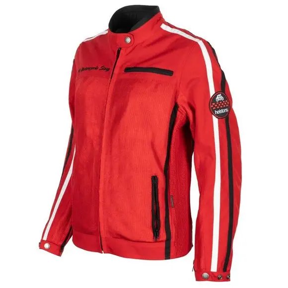 BLOUSON ETE MESH FEMME HELSTONS QUEEN ROUGE