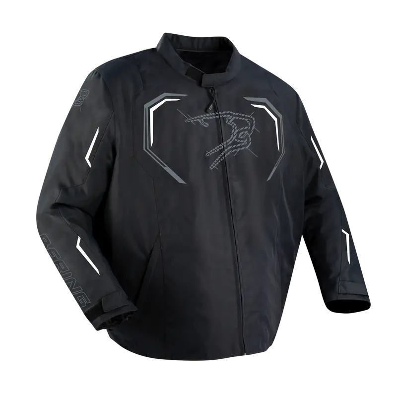 BLOUSON TEXTILE BERING DUNDY KS NOIR/BLANC