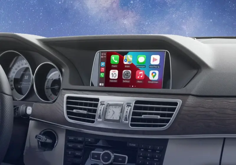 Boitier Autoradio connecté Android Auto et Apple CarPlay pour Mercedes Classe C W204 NTG (2008 à 2015)