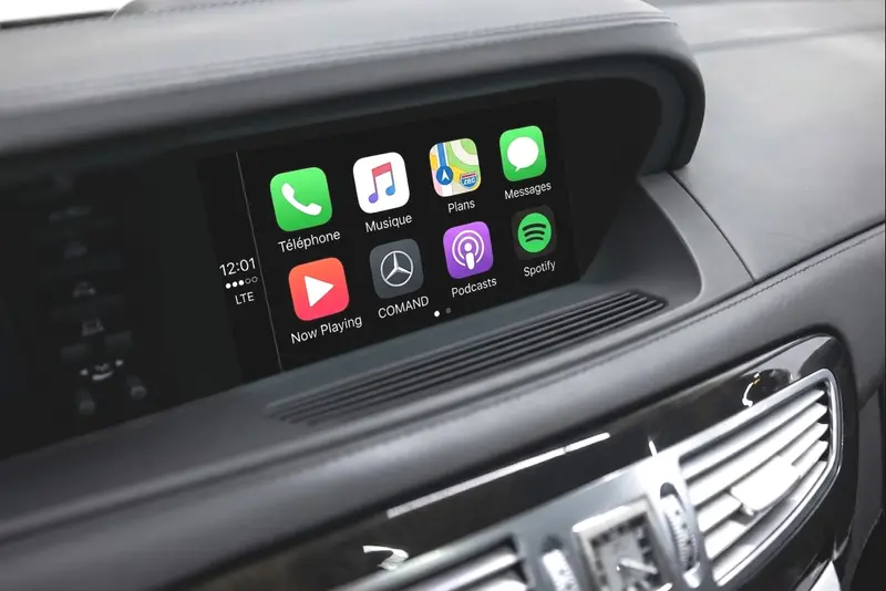 Boîtier autoradio connecté Android Auto et Apple CarPlay pour Mercedes Classe CL C216 NTG (2007 à 2012)