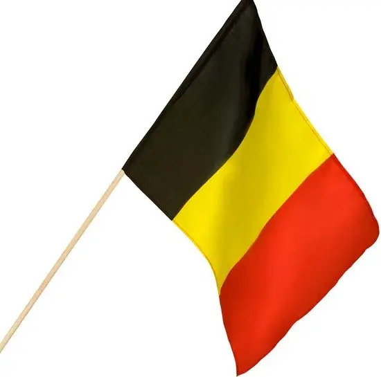 Boland Polyester Zwaaivlag België 90x60 cm - Nieuw Outlet