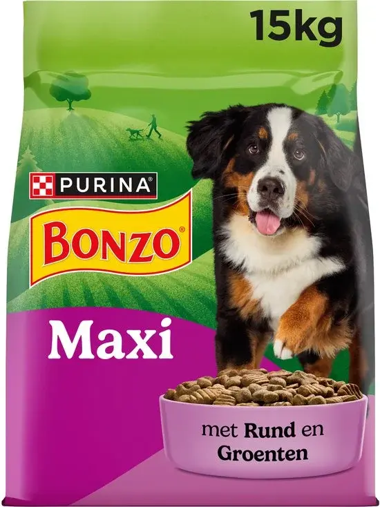 Bonzo Adulte Maxi Croquettes Bœuf 15 kg - Nouveau Outlet