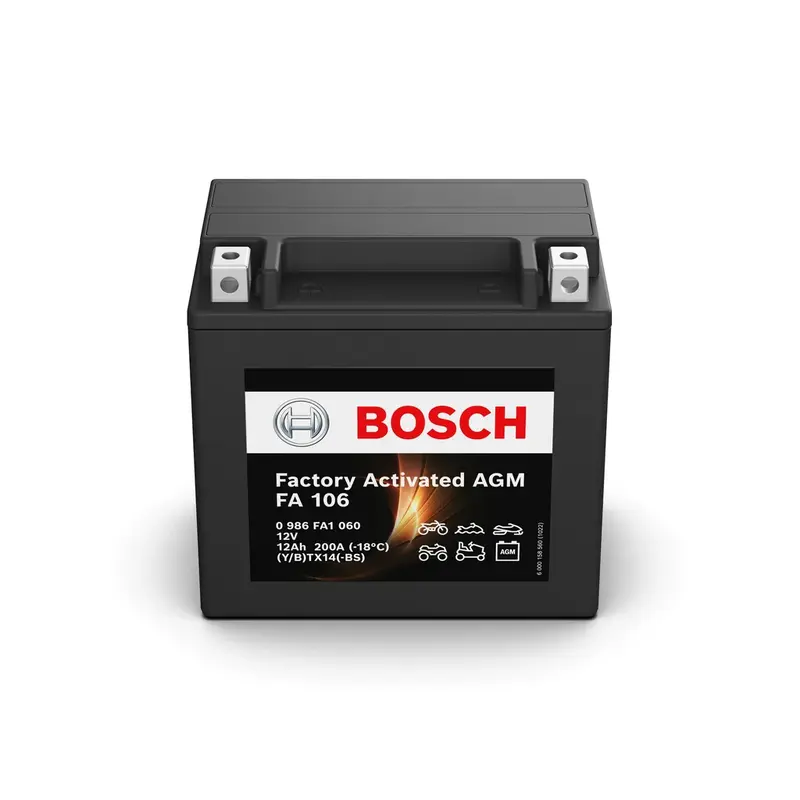 Bosch 0 986 FA1 060 12V 12Ah AGM-accu - Nieuw