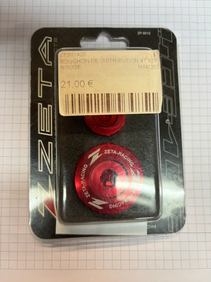 BOUCHON DE DISTRIBUTION 4T YZF ROUGE