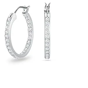 Boucles d'oreilles Swarovski Sommerset en cristal argenté - Neuf (outlet)