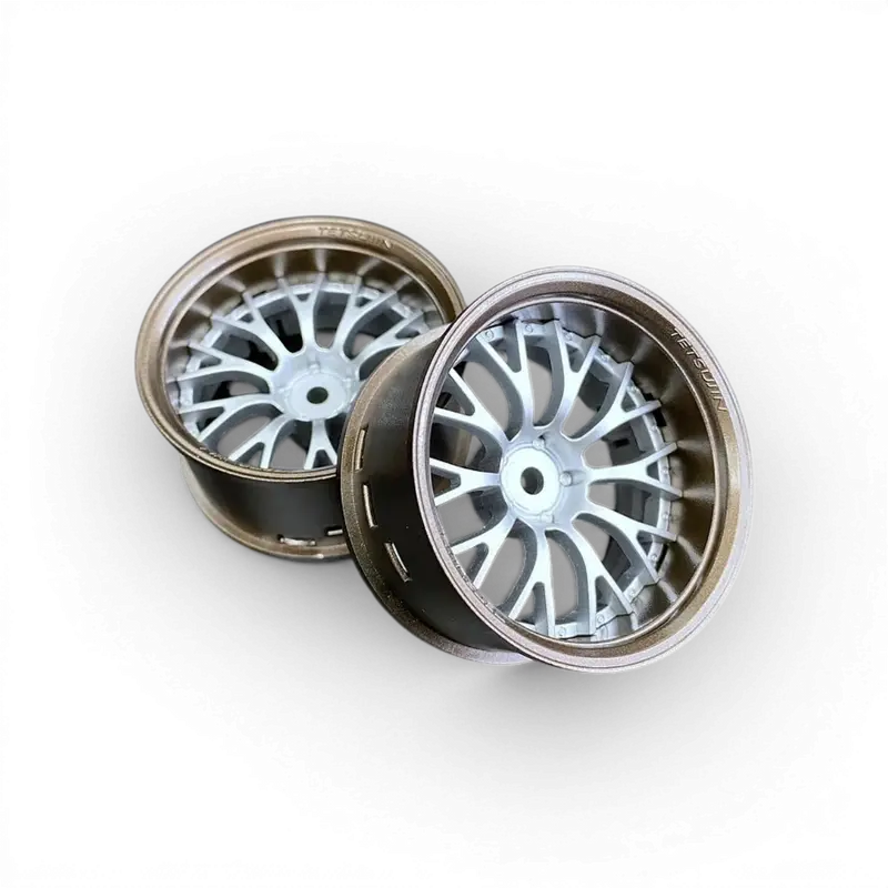 Bronze Cercle + Daisy Centre disque Gris argent (2 pièces)