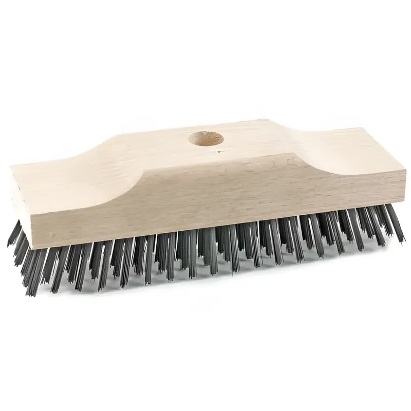 Brosse à récurer Sorex bois fil d'acier selle extra haute avec trou pour manche 20 cm