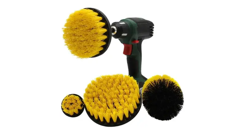 Brosse de forage - Poils durs jaunes - Neuf Outlet
