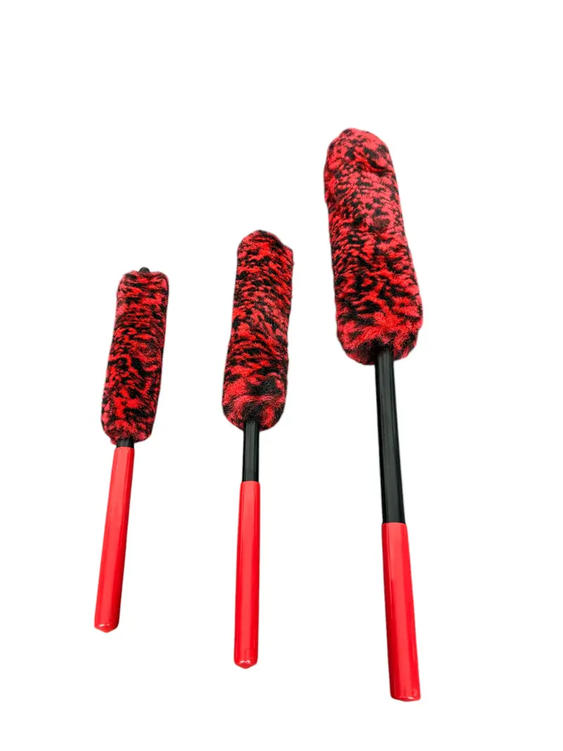 Brosses à jantes en laine synthétique – Lot de 3
