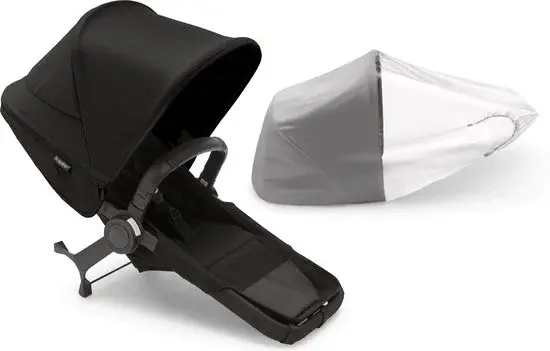 Bugaboo Donkey 5 Duo Uitbreidingsset Midnight Black - Nieuw Outlet
