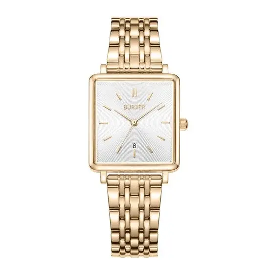 BURKER Daisy Montre Femme Carrée Dorée - Nouveau Outlet