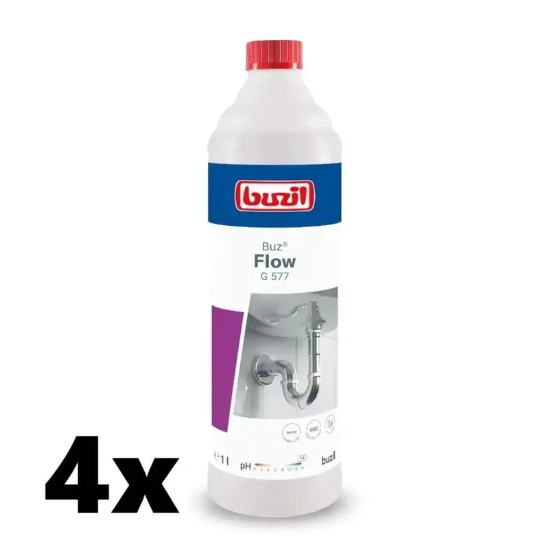 Buzil Buz Flow G577 nettoyant canalisations 1 l 4 pièces