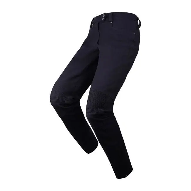 By City High Straight Ladies Motorcycle Jeans Black
