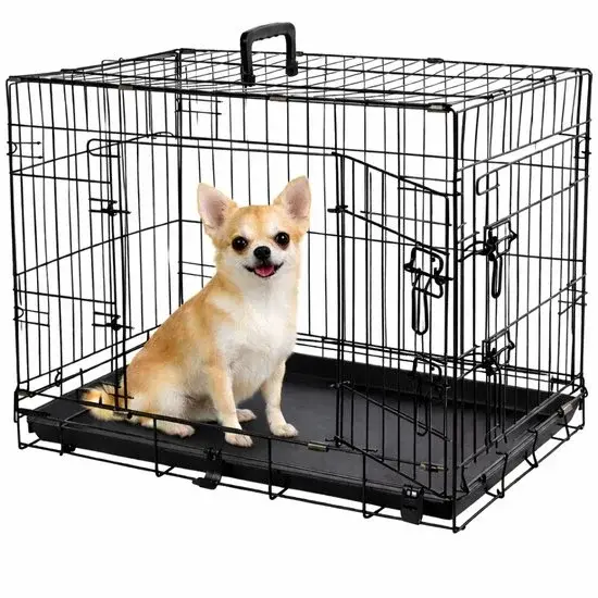 Cage de transport pour chien Flamingo S 61x43x50 Noir - Nouveau Outlet