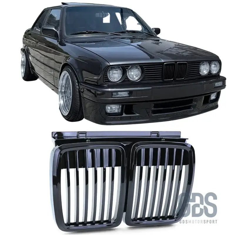 Calandre Noir Brillant pour BMW E30 (1982-1994)