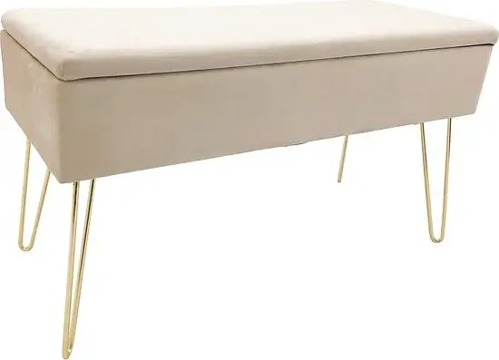 Canapé en Velours Scarlet Crème - Nouveau Outlet