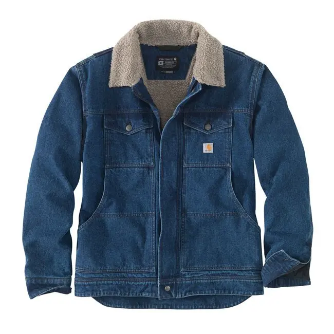 Carhartt Veste en denim doublée en sherpa