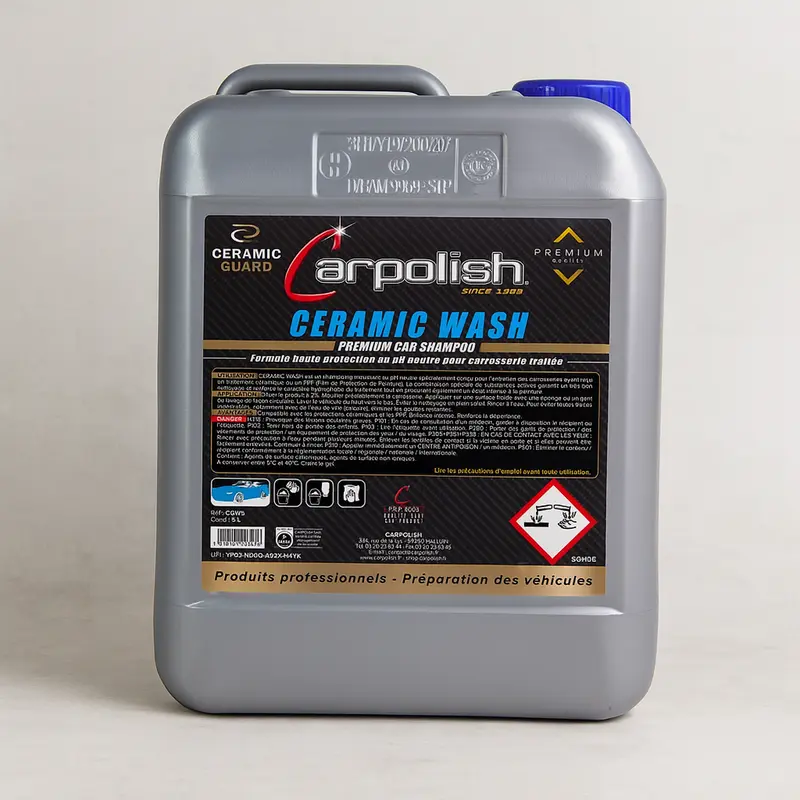 Carpolish Ceramic Wash – Shampoing carrosserie pH neutre céramique cire PPF protection pro