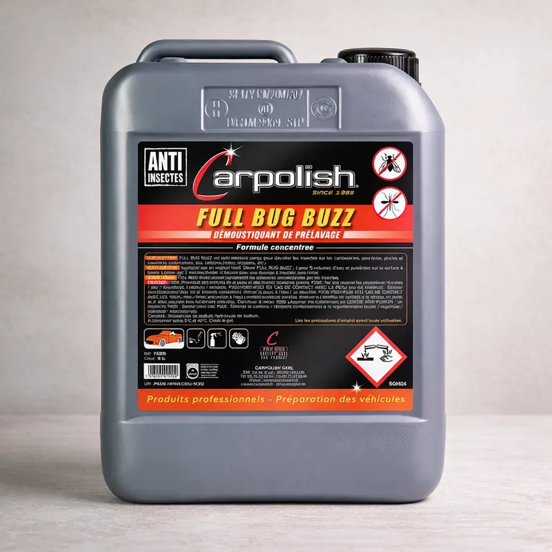 Carpolish Full Bug Buzz – Démoustiquant carrosserie concentré action rapide 2 min pro
