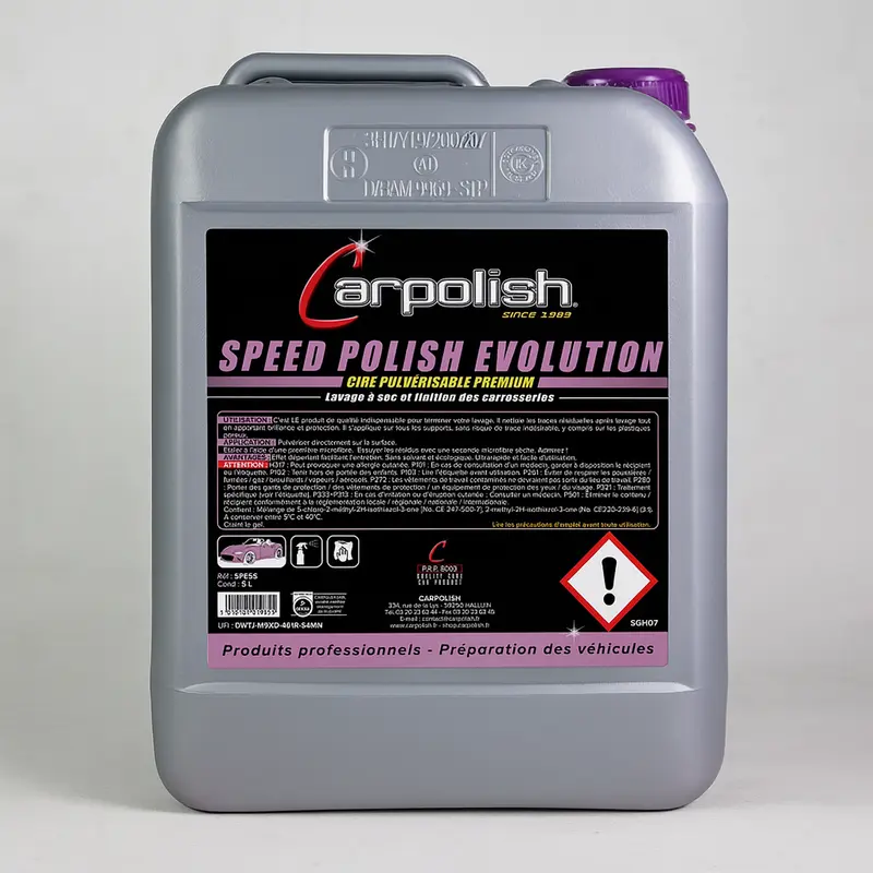 Carpolish Speed Polish Evolution S – Quick detailer cire pulvérisable effet déperlant protection pro