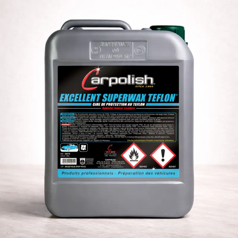 Carpolish Superwax Teflon – Cire polymère protection carrosserie UV micro-rayures pro