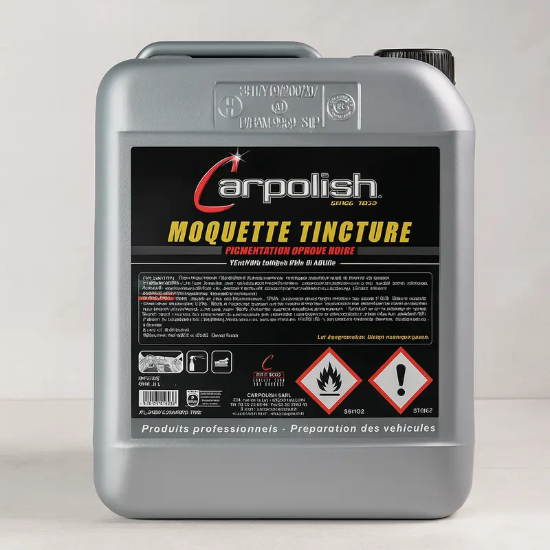 Carpolish Tincture Moquette – Teinture recolorante moquette tapis noir aspect neuf pro