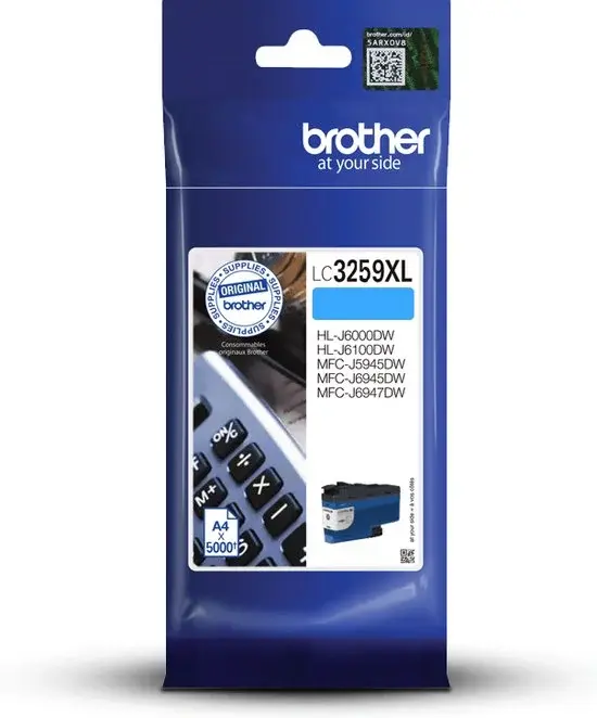 Cartouche de toner cyan originale Brother LC3259XLCP | Neuve