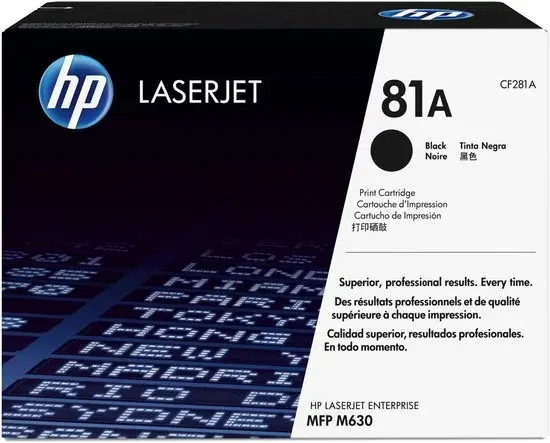 Cartouche de toner HP 81A (CF281A) noire 10 500 pages | Neuve