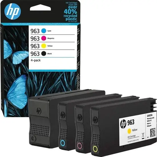 Cartouche d'encre HP 963 couleur et noire (standard) | Neuve