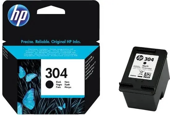 Cartouche d'encre noire HP 304 authentique | Neuve