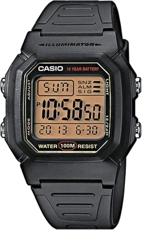 Casio W-800HG-9AVES Montre Noire - Nouvelle Outlet
