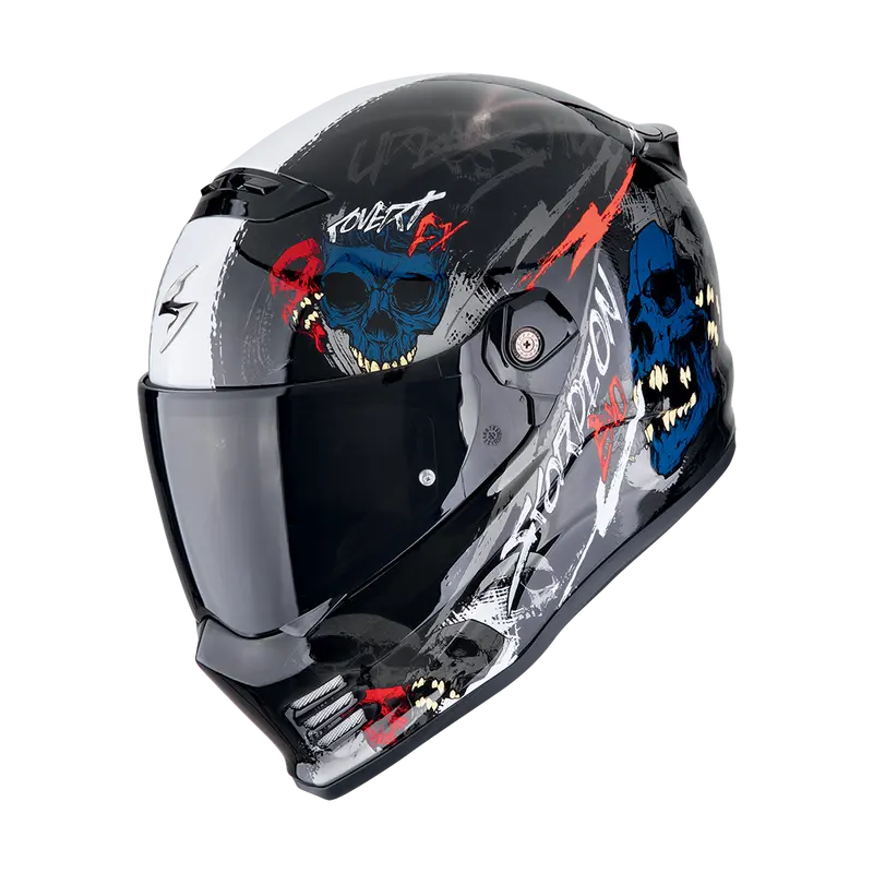 CASQUE INTEGRAL SCORPION COVERT FX SKULLZ