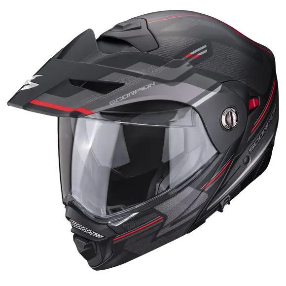 CASQUE SCORPION ADX-2 CARRERA NOIR ARGENT