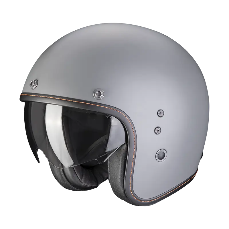 CASQUE SCORPION BELFAST EVO SOLID GRIS MAT CIMENT