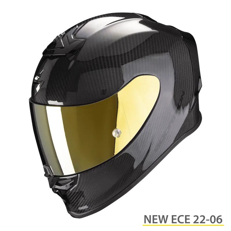 CASQUE SCORPION EXO R1 EVO CARBON AIR SOLID NOIR BRILLANT
