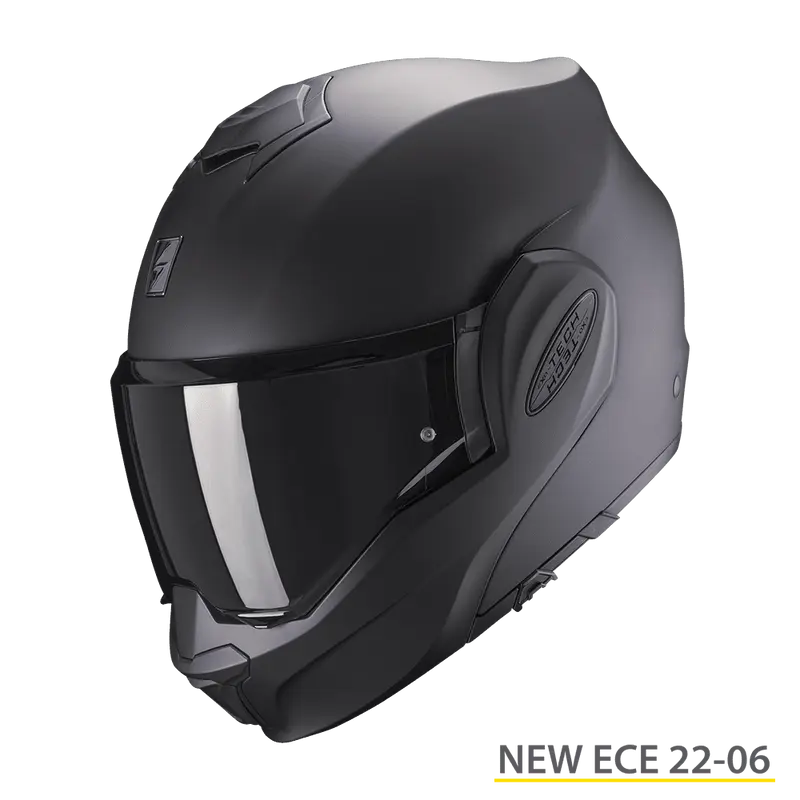 CASQUE SCORPION EXO TECH EVO SOLID NOIR MAT