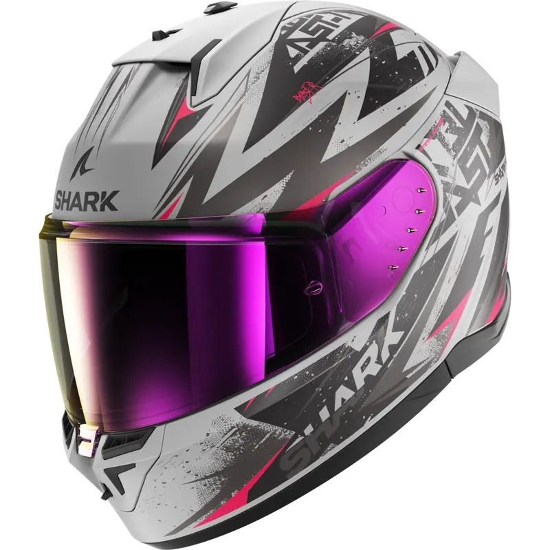 CASQUE SHARK D-SKWAL 3 BLAST-R GRIS VIOLET NOIR