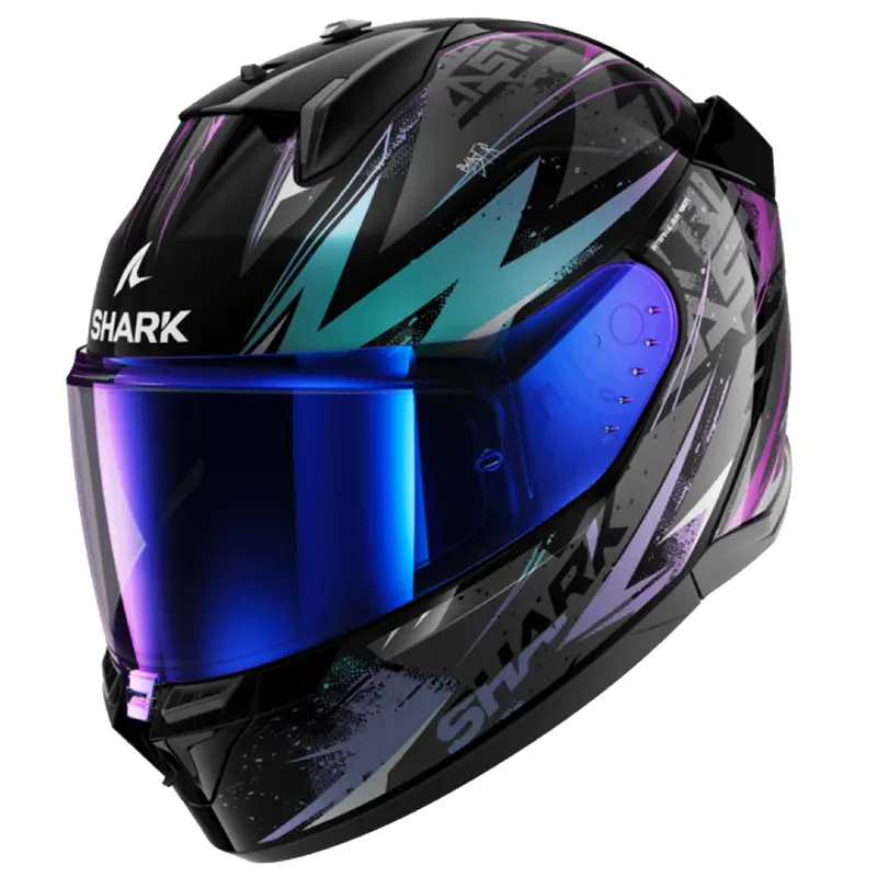 CASQUE SHARK D-SKWAL 3 BLAST-R NOIR VERT BRILLANT