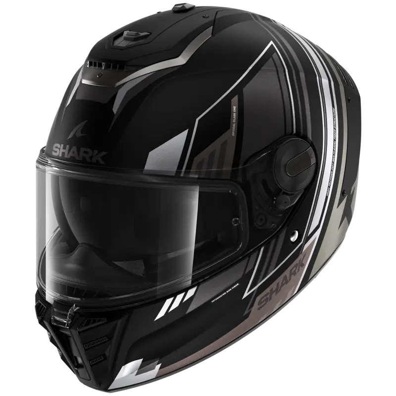 CASQUE SHARK SPARTAN RS BYRHON MAT NOIR ANTHRACITE CHROME